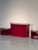 Wood Vintage Chest of Drawers and Bedside Tables in Burgundy Lacquered Wood, 1980s, Set of 3 For Sale - Image 7 of 8