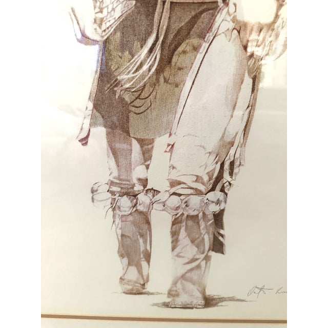 1980s Pair of David Ramos "The Warrior" & "The Feather Dancer" Art Prints For Sale - Image 5 of 12