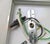 1990's Art Deco Style Lucite & Brass Electric Sconces, a Pair For Sale - Image 9 of 9
