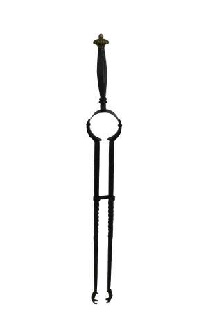 Hand Forged Antique Fireplace Tongs