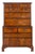 George II Walnut and Featherbanded Chest on Chest For Sale
