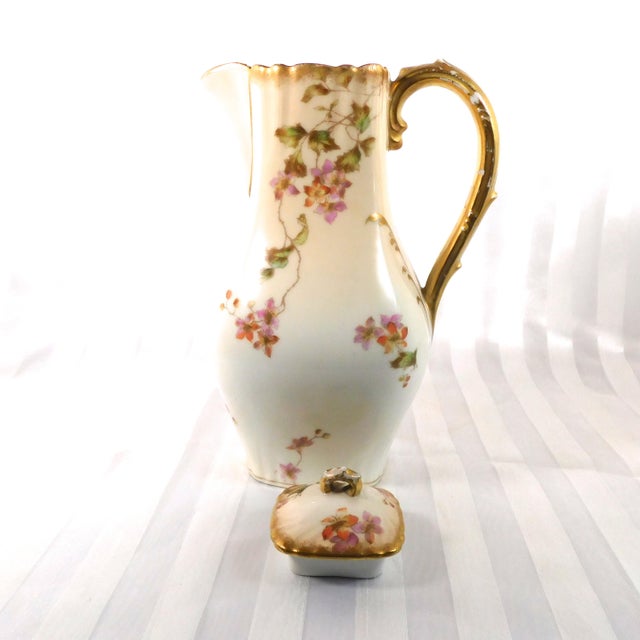 Late 18th Century C H Field Haviland Gerard, Dufraisseix & Morel Chocolate Pot With Four Chocolate Cups - Set of 10 For Sale - Image 4 of 18