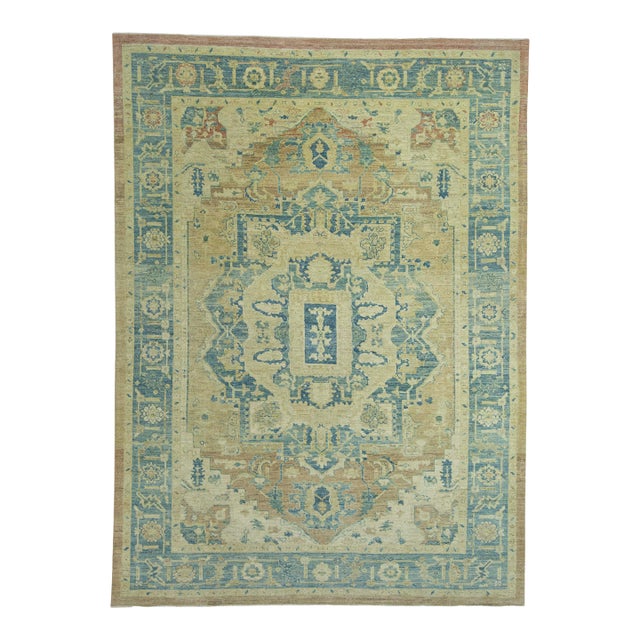 Turkish Oushak Rug 8'3" x 11'3" #18001 For Sale