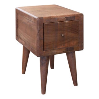Bayshore Mid Century Side Table - Mocha Brown For Sale