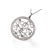 This gorgeous estate necklace is crafted in 14K white gold and features a beautifully designed heart-shaped pendant...