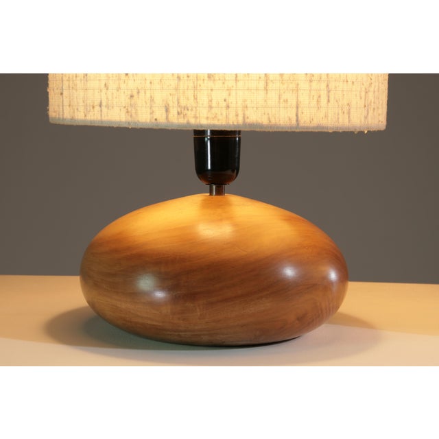 Galets Lamps in Walnut by Marc Pascal, 1970, Set of 2 For Sale - Image 10 of 14
