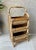 Mid 20th Century Mid 20th-Century Stylishly Functional Bamboo & Rattan 3-Tier Catchall "Basket" Media Storage Stand For Sale - Image 5 of 12