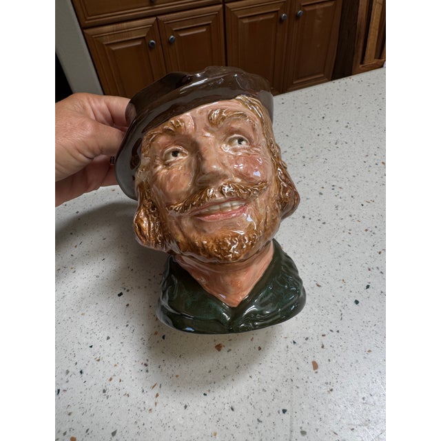 1940s Vintage Royal Doulton “Robin Hood” Large Character Jug – Made in England, 1946 For Sale - Image 5 of 9