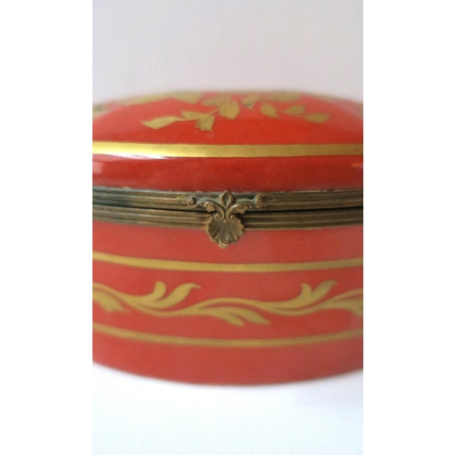 Ceramic French Porcelain Jewelry Box For Sale - Image 7 of 12
