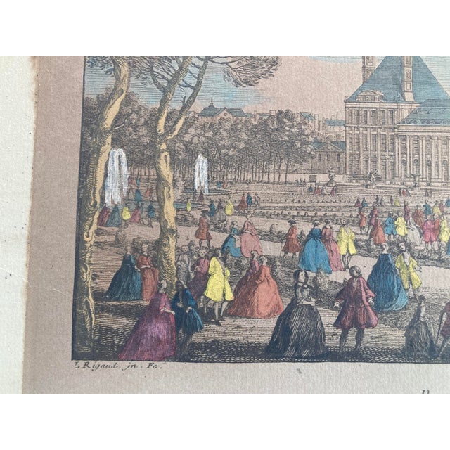 Paper Jacques Rigaud Engraving Palais Des Thuilleries For Sale - Image 7 of 10