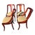Set of 4 1940s Solid Mahogany Dining Chairs Newly Upholstered Vintage Classic For Sale - Image 10 of 18