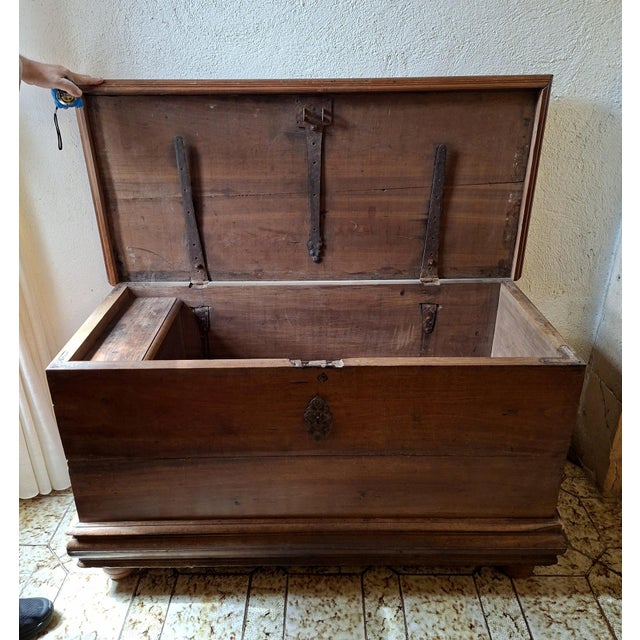 Louis XIII Burgundian Walnut Chest, 1600s For Sale - Image 5 of 9