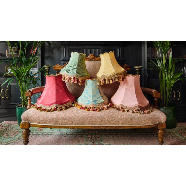 Textile The Emerald Damask Lampshade For Sale - Image 7 of 8