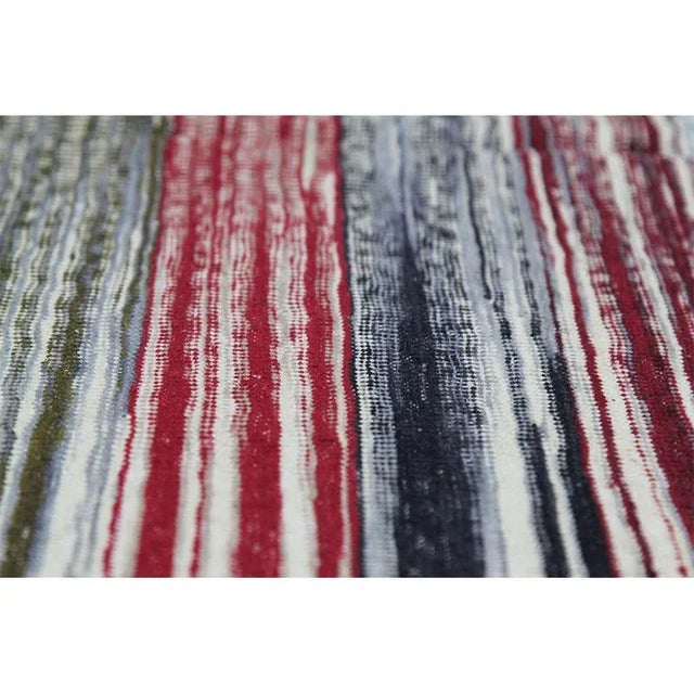 Handwoven Scandinavian Style Persian Kilim Area Rug 7’3″ X 9’5″ For Sale - Image 9 of 12