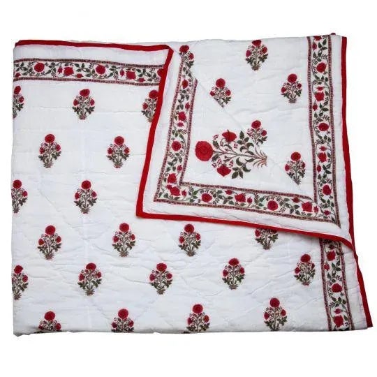 Amaya TwinXL Red Reversible Quilt Chairish