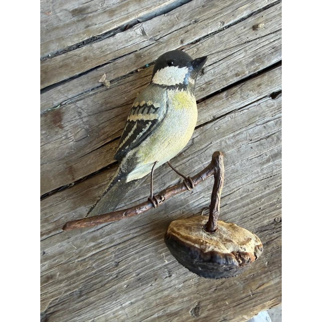 Austrian Folk Art Carved Wood Bird #83, 1930s For Sale - Image 4 of 5