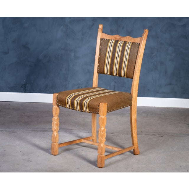 Vintage Danish Oak Chairs, 1960s, Set of 4 For Sale - Image 6 of 9