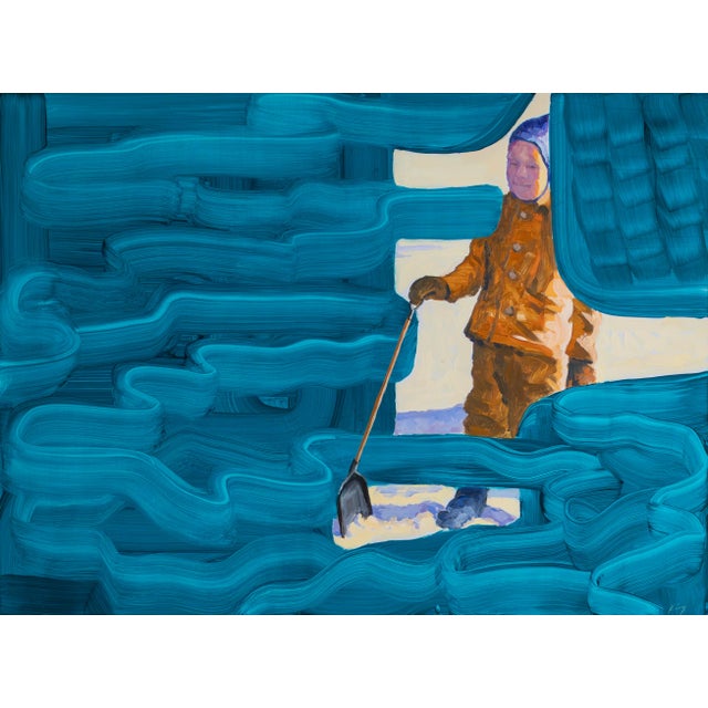 Dave King, Snowday, 2000s, Oil on Aluminum Panel For Sale - Image 6 of 6