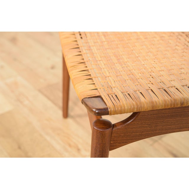 Mid-Century Modern Teak Stool by Sigfrid Omann for Ølholm Furniture Factory, 1950s For Sale - Image 11 of 14