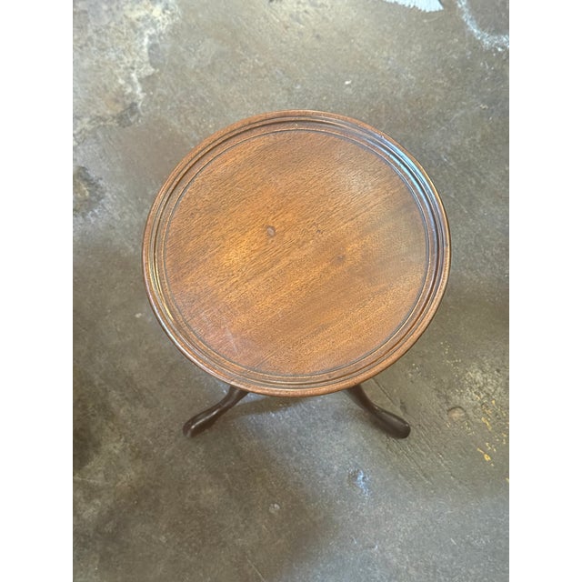 English Wine or Cocktail Table of Mahogany From the Edwardian Era For Sale - Image 10 of 10