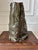 Olive Vintage Large Handcrafted Brutalist Ceramic Vase in Olive Green & Brown For Sale - Image 8 of 18