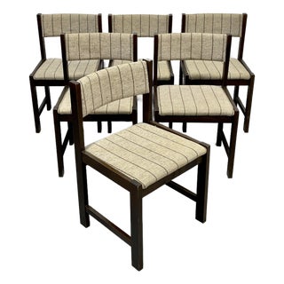 Mid Century Modern Dining Chairs by Faarstrup, Denmark | Danish Set of 6 Chairs, C. 1960s For Sale