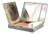 Silver Toiletry Box with Mirror, Lipstick Holder and Powder Container For Sale