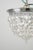 Traditional Late 20th Century Restored 9 In. Faceted Crystal Flush Mount Ceiling Light For Sale - Image 3 of 9