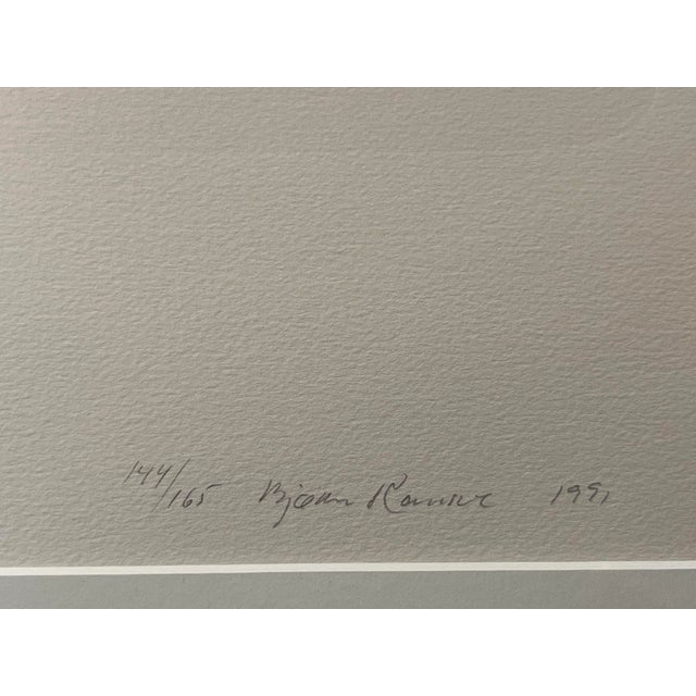 Contemporary Rare 1991 Bjorn Ransve Limited Edition (144/165) Lithograph – Signed & Numbered For Sale - Image 3 of 7