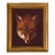 "Sly Fox Head " Framed Print on Canvas in a Gold Antiqued Frame For Sale