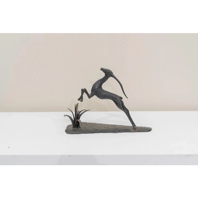 Art Deco Bronze Gazelle, France, 1930s For Sale - Image 6 of 6