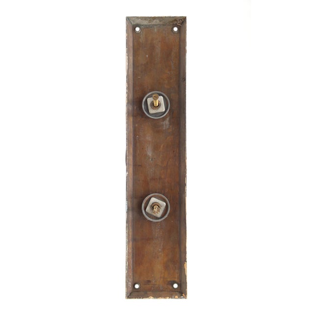 Traditional Vintage Commercial 14 In. Bronze Door Pull For Sale - Image 3 of 3