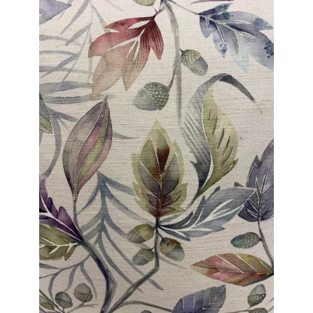 Textile Pair of 20" Square Pillows With a Lush Tropical Foliage Pattern - Made in Uk. For Sale - Image 7 of 9