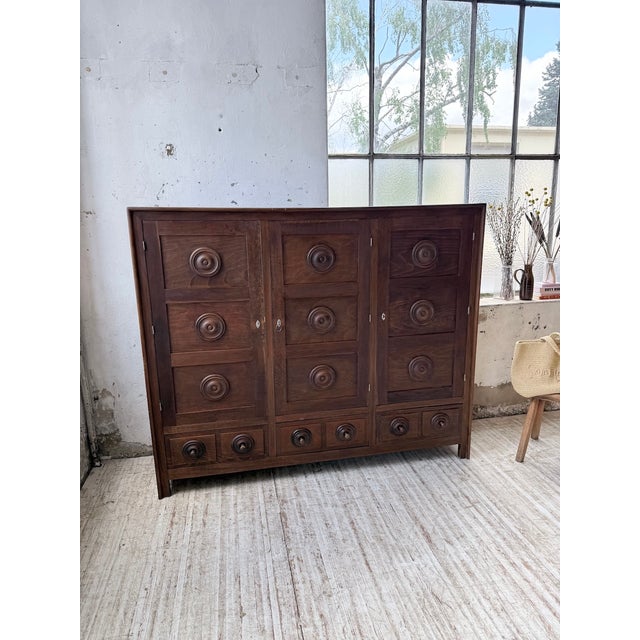Basque Wardrobe in Oak by Dudouyt, 1950s For Sale - Image 18 of 18