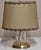 Vintage Nachtmann Table Lamp with Cut Crystal Glass Base in a Brass Mount and Fabric Shade, 1980s For Sale - Image 9 of 10
