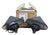 Kichler Textured Black Outdoor Landscape Six Groove Post Light Heads 15011 - a Pair For Sale