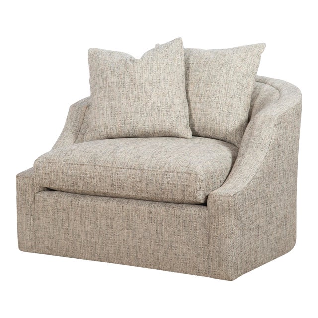 Century Furniture Oliver Swivel Chair For Sale