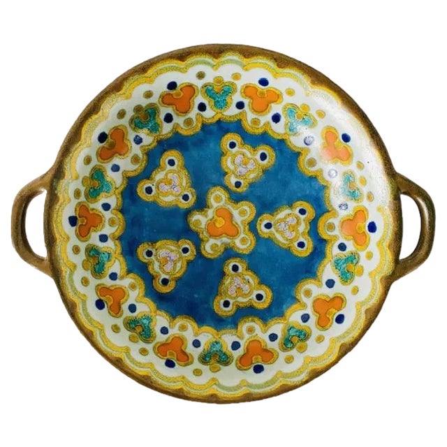 Art Nouveau Platter from Plateelbakkerij Zuid-Holland Gouda, 1924 For Sale