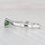 2010s 0.95ct Green Diamond Ring 14k White Gold Size 7 Round Solitaire For Sale - Image 5 of 8