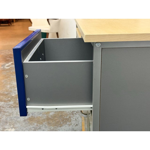 Pottery Barn Industrial Locker Room Collection Desk For Sale - Image 10 of 12