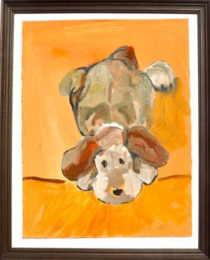 "Lil' Puppy" Contemporary - Framed.