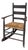 Early 19thc Original Brown Painted Ladder Back Rocking Chair For Sale
