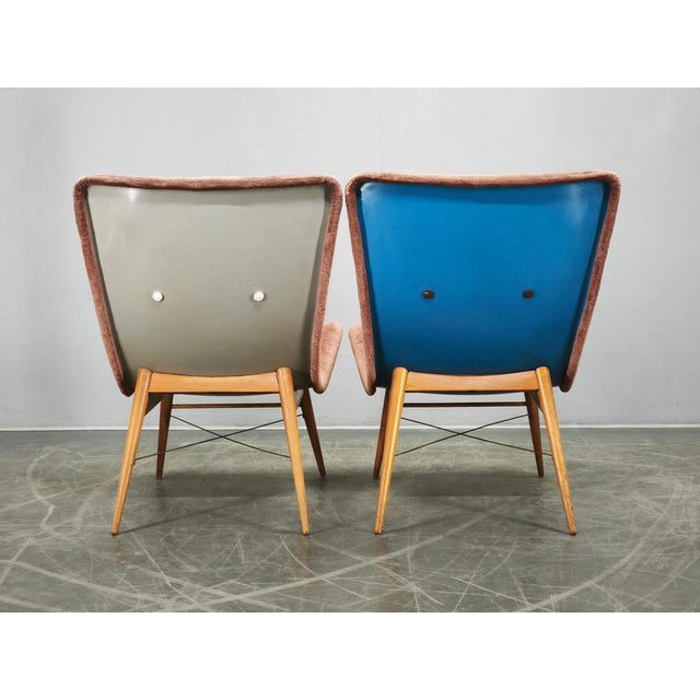 Shell Lounge Chairs by Miroslav Navrátil, Former Czechoslovakia, 1960s, Set of 2 For Sale - Image 12 of 16