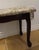 Queen Anne Vanity Bench Mahogany Queen Ann Tapestry Style Piano Foot Stool 2008 For Sale - Image 3 of 17