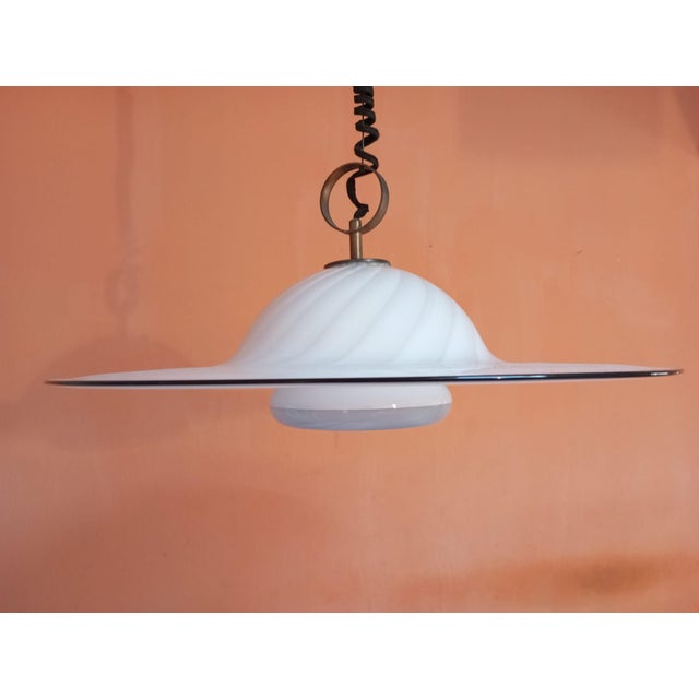 Vintage Murano Glass Pendant Light, Italy, 1960s For Sale - Image 3 of 17