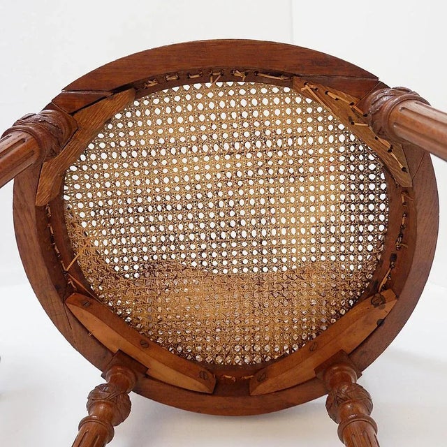 Early 20th Century Louis XVI Mahogany Armchairs, Set of 2 For Sale - Image 6 of 16