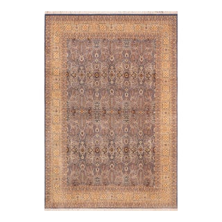 Shabby Chic 1990's Pak-Persian Blue/Gold Wool Rug - 10'0'' X 14'2'' For Sale