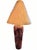 Traditional Late 20th Century Monumental Teak Root Floor Lamp With Burmese Silk Shade For Sale - Image 3 of 17