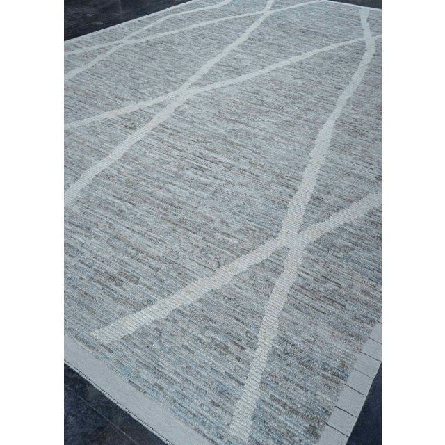 Gray Turkish Tulu Handmade Rug 11'4" x 16'3" #20309 For Sale - Image 8 of 8