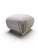 Mid Century Modern Attributed to Karl Springer Brass Base Pouf Ottoman Newly Reupholstered in Mohair Elegant mid-century...